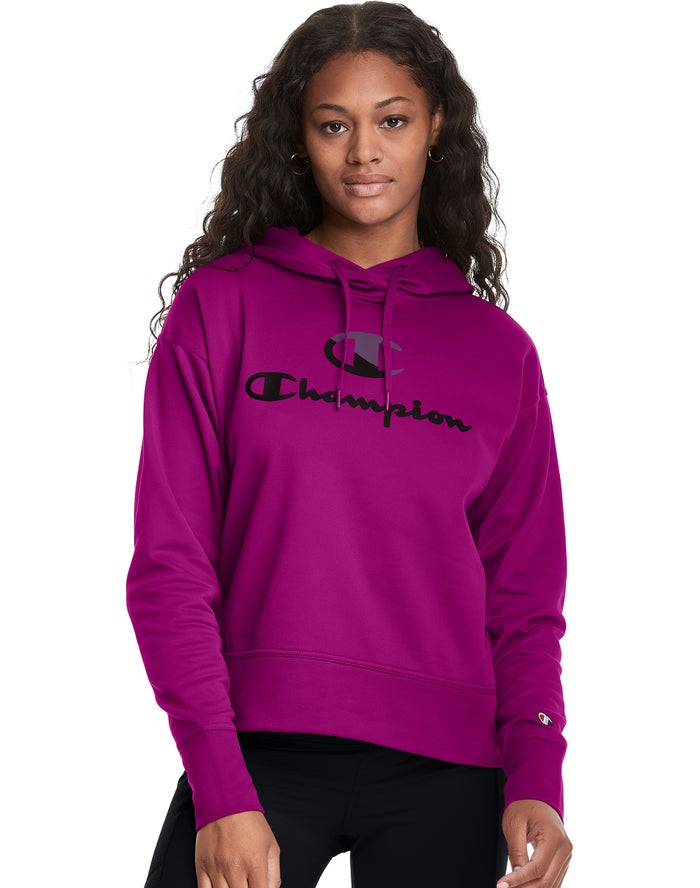 Champion Hoodie Dames - Roze - Game Day Split Logo ( 254106-BQO )